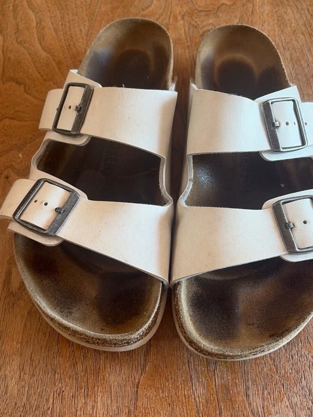 Women’s Arizona white birkenstocks-41